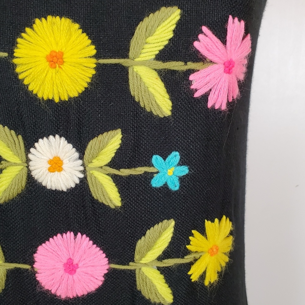 Vintage Crewel Embroidered Sheath Dress EUC - Picture 6 of 7